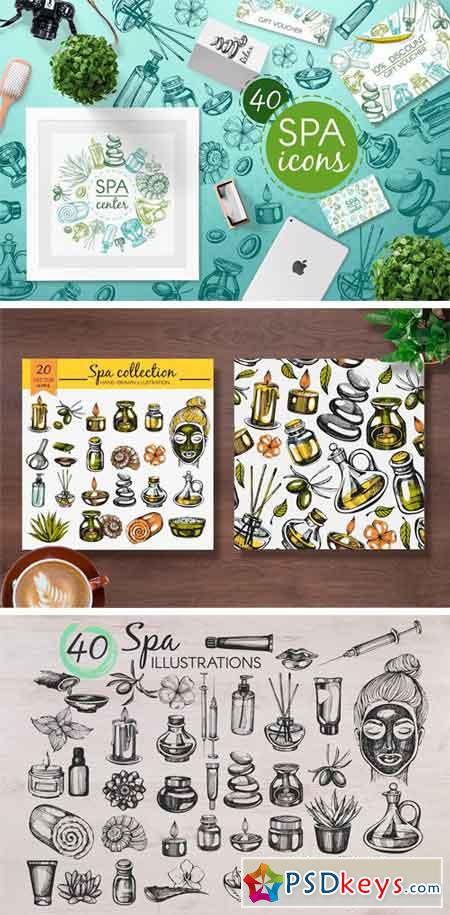 Spa & Cosmetology - Hand Drawn Icons 2422466