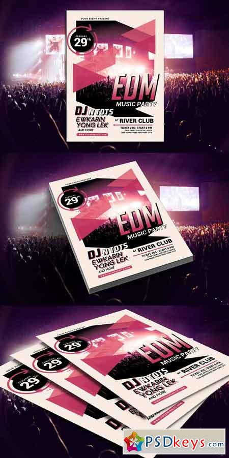 EDM Music Party Flyer 2509317