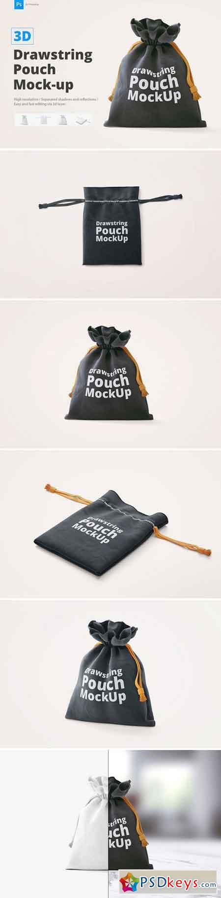 Drawstring Pouch Mock-Up 2429756