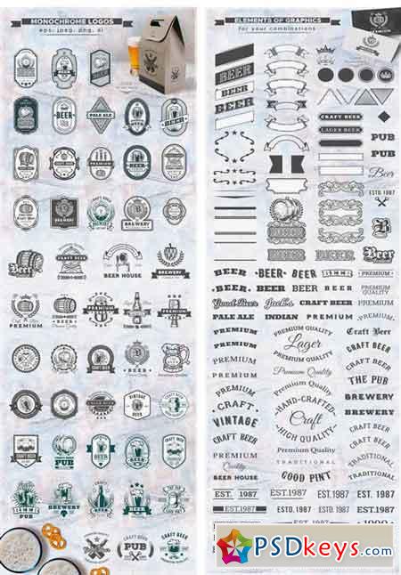 Craft Beer Design Kit Logo Creator 2445893