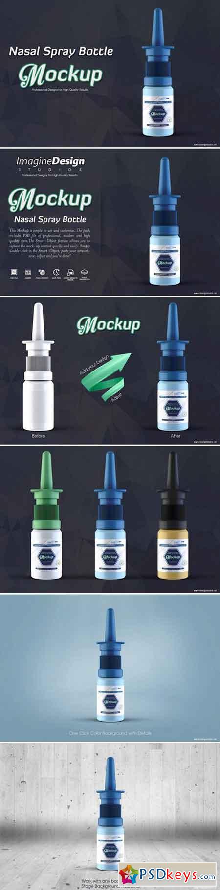 Nasal Spray Bottle Mockup 2429006