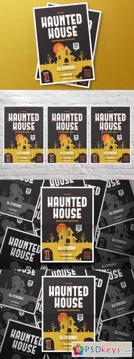 Haunted House Party Flyer