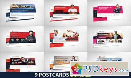9 Multipurpose Business Postcards 2458021