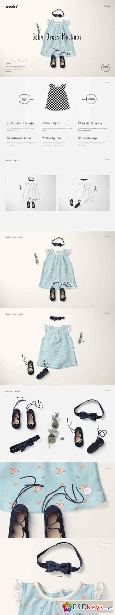 Baby Dress Mockup Set 5 2534318