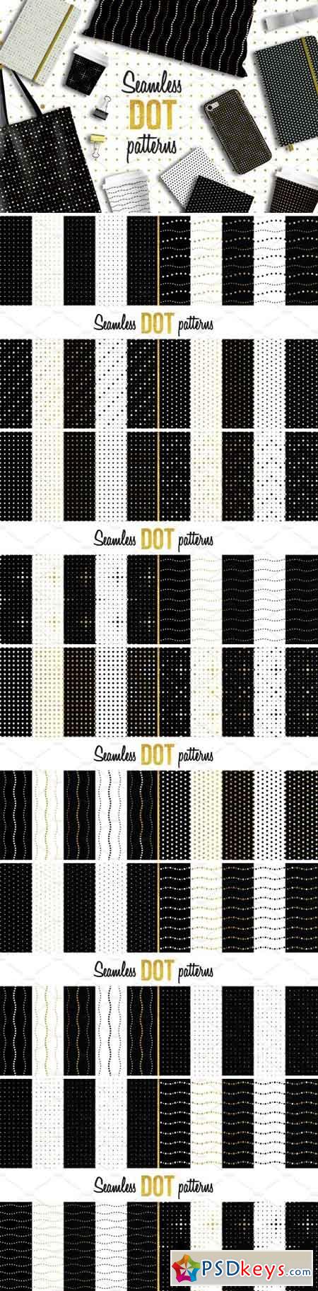 100 Seamless dot patterns 2160558