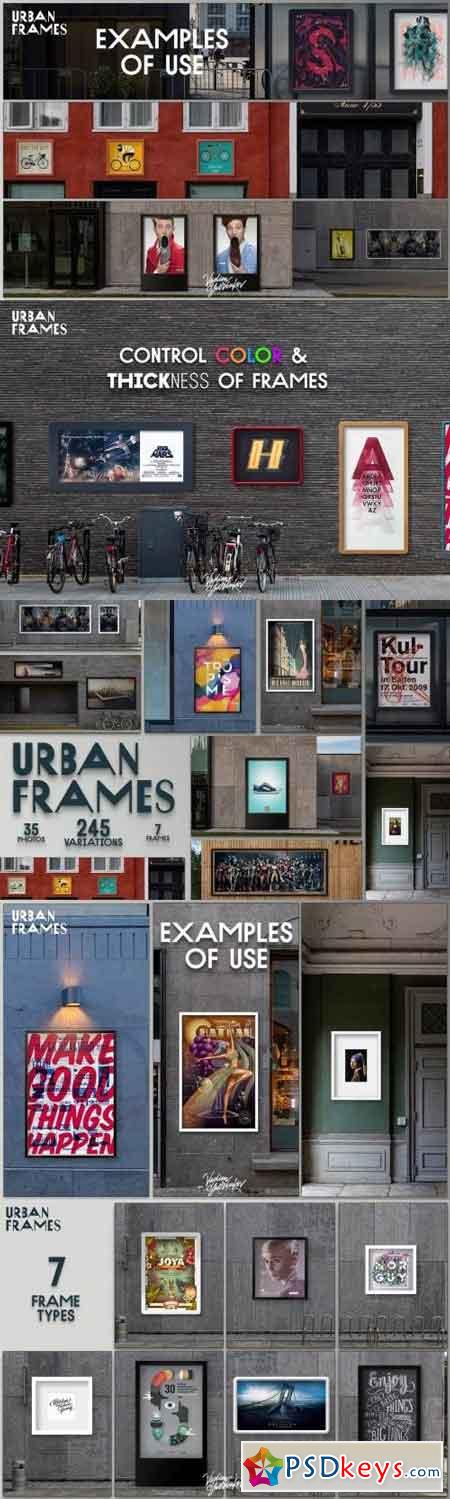 Urban Frames mockups