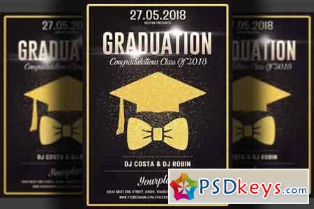 Graduation Party Flyer Template 2499780