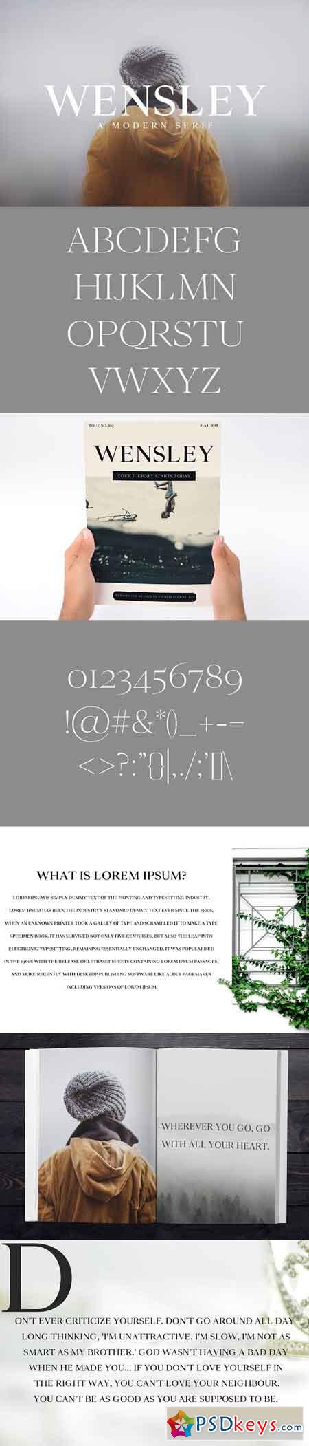 Wensley Modern Serif Font Family 2507065
