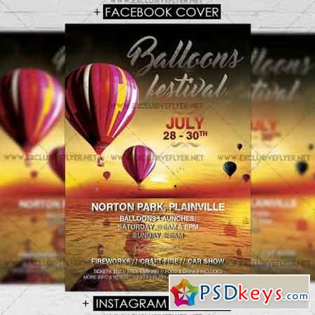 Balloons Festival – Premium A5 Flyer Template