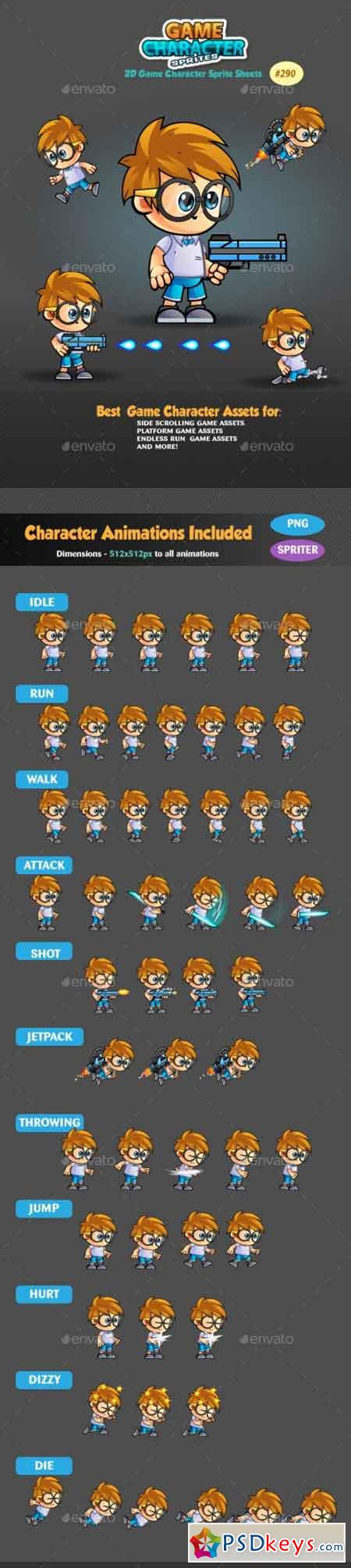 2D Game Character Sprites 290 19168020