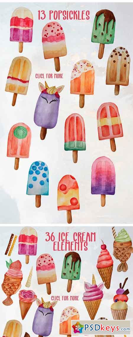 Ice Cream Clip Art Set 2354311