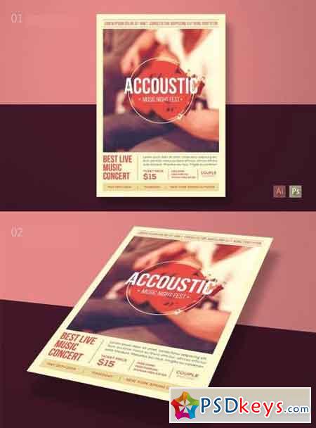 Accoustic Music Flyer