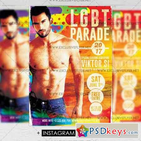 LGBT Pride Parade  Premium A5 Flyer Template