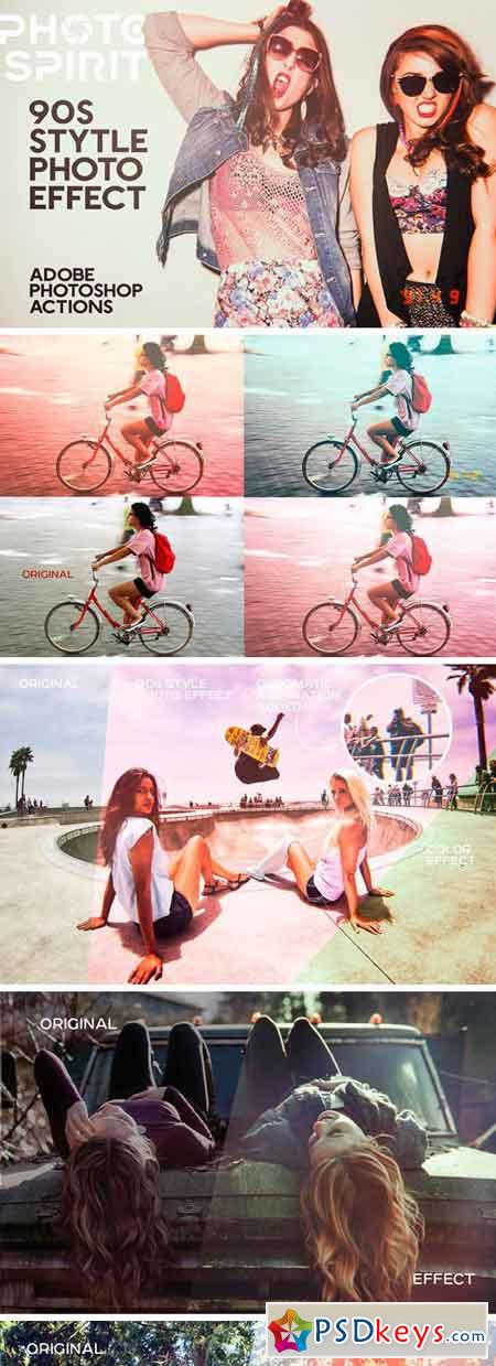 90s Style Photo Effects Photoshop 2481359