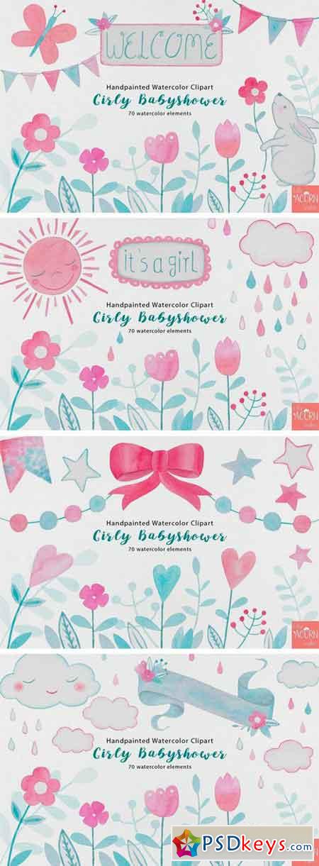 Girly Babyshower Graphics Pack 2392376
