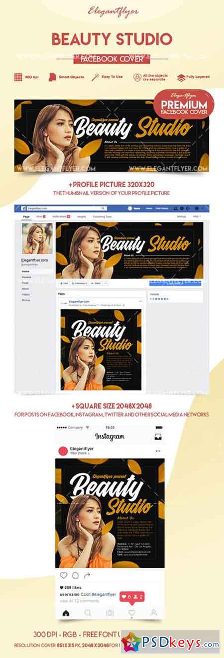 Beauty Studio  Premium Facebook Cover