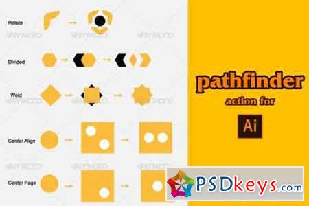 pathfinder action for adobe illustrator