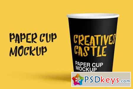 Paper Cup PSD Mockup