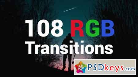 108 RGB Transitions - Premiere Pro Templates 79534