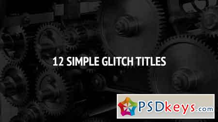 12 Simple Glitch Titles - Premiere Pro Templates 80511