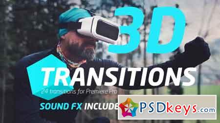 3D Transitions - Premiere Pro Templates 83453