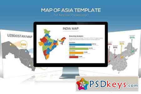 Asia Maps for Keynote Presentation 2490540