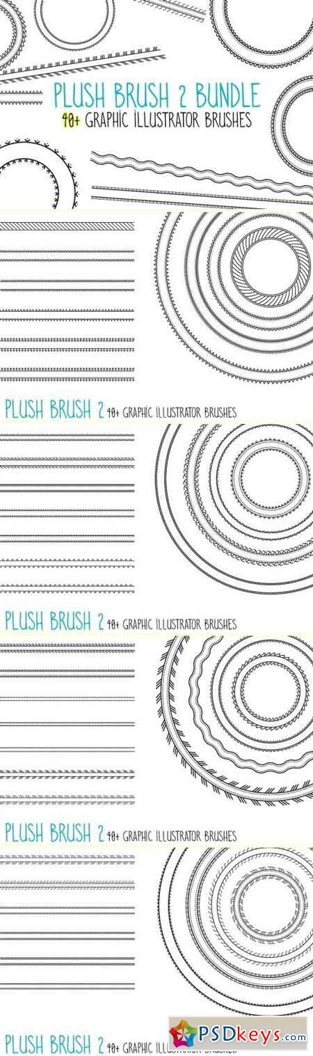 Plush Brush 2 40 Graphic AI Brushes 1590083