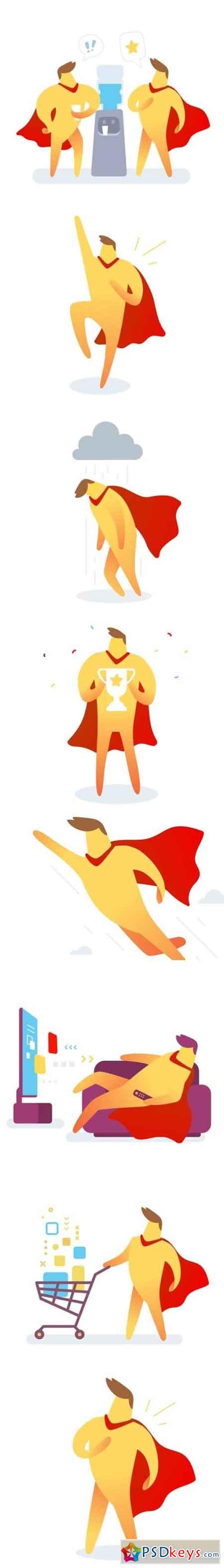 8 a cool superman illustrations
