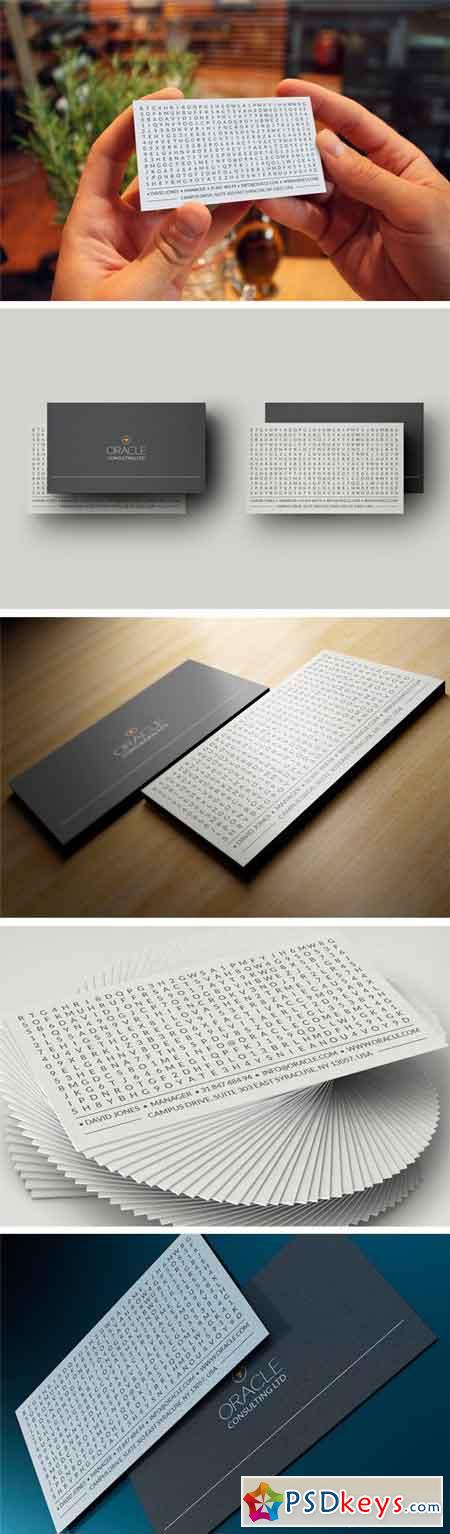 Word Search Business Card 2396831