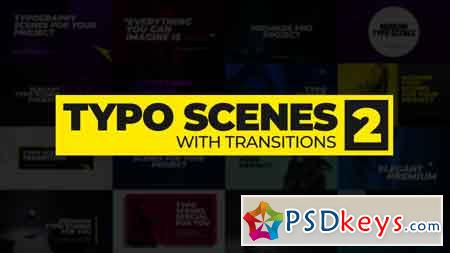 Typo Scenes With Transitions 2 - Premiere Pro Templates 83285