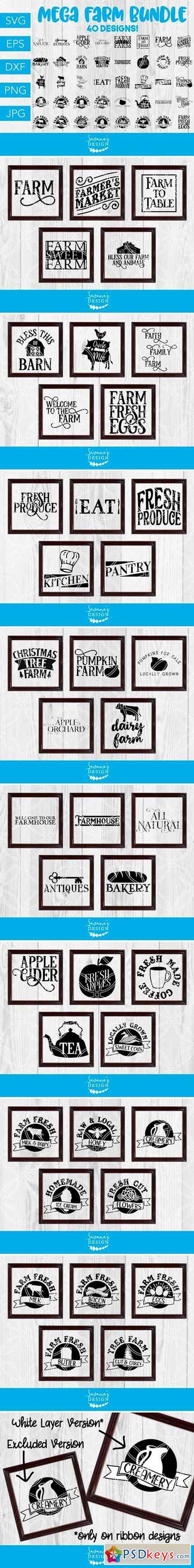 Farm SVG Bundle Cricut Silhouette 2519260