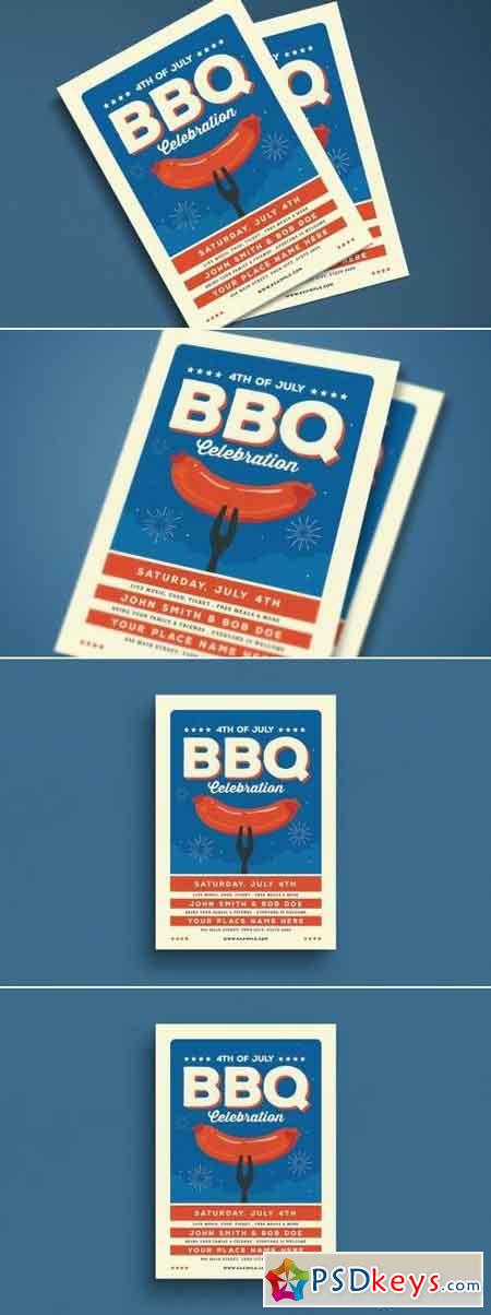 4th Of July BBQ Party Flyer