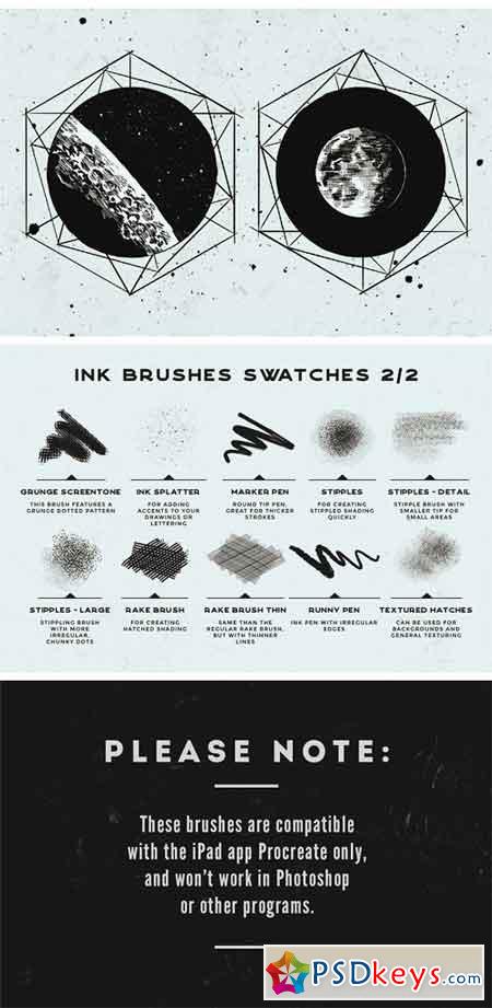Procreate Inking Brushes - Set of 20 2509667