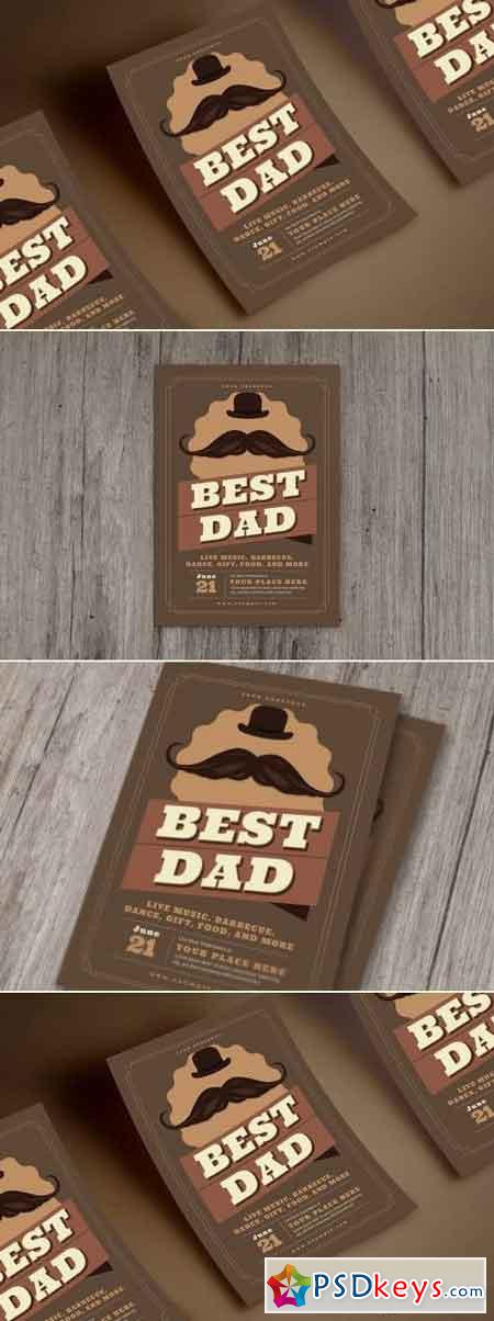 Retro Father's Day Flyer