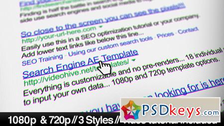 Internet Search Engine Screen Close-Up 6546852 - After Effects Projects