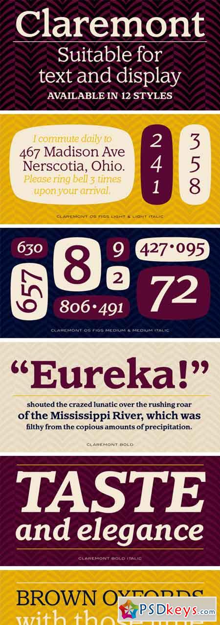 Claremont Font Family