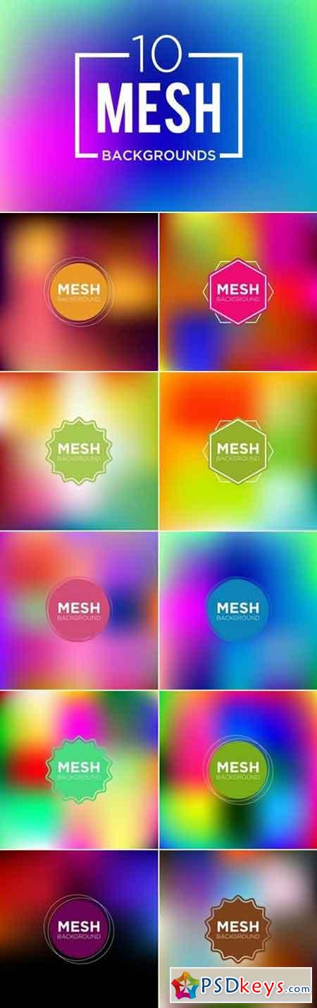 10 Mesh Abstract Backgrounds v1