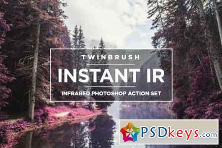 IR Infrared Photoshop Action Set 980763