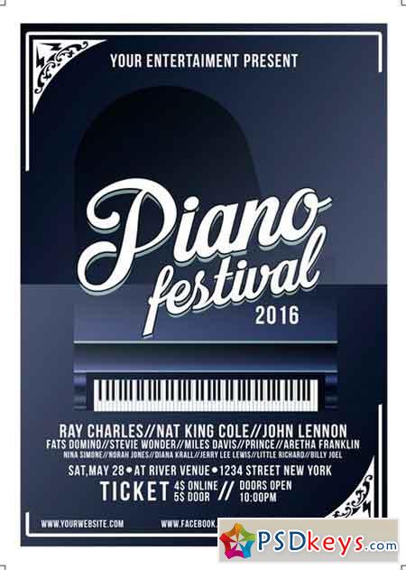 Piano Festival Flyer Template 2516382
