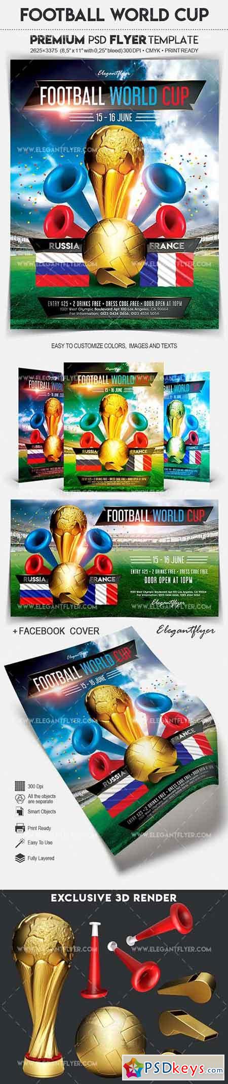 Football World Cup  Flyer PSD Template
