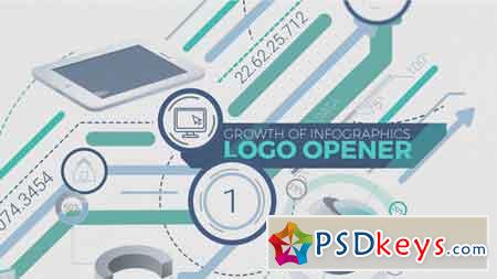 Growth Of Infographics Logo Opener After Effects Template 21420081