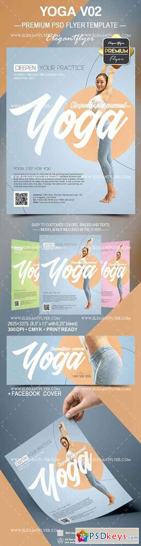 Yoga V02 – Flyer PSD Template