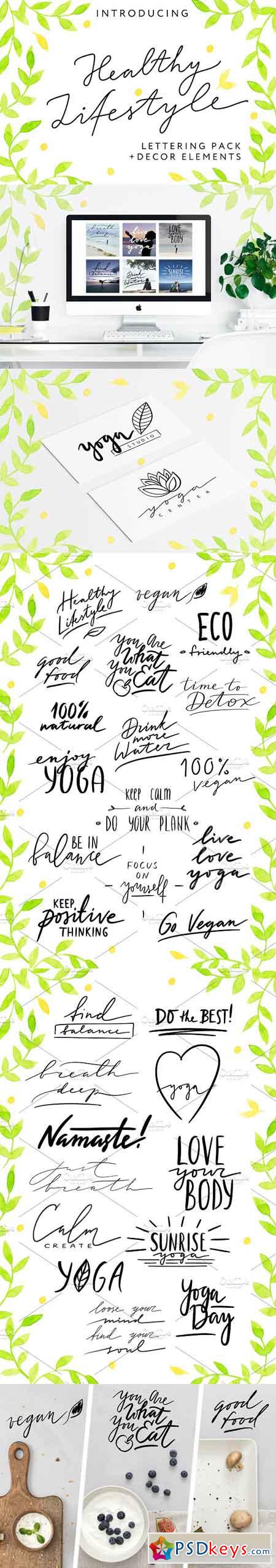 HEALTHY LIFESTYLE - Lettering Pack 2554856