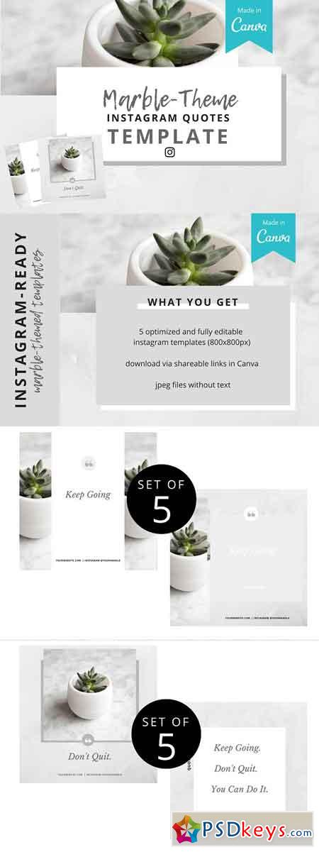 Marble-Theme Instagram Template 2554556