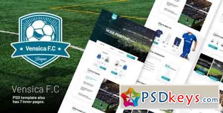 Vensica FC v1.0 - Football Club Creative PSD Template 22001140