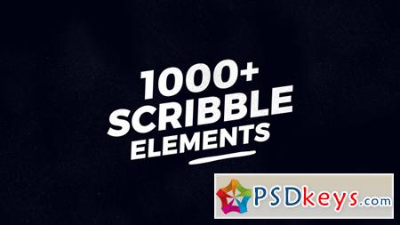 1000 Scribble Elements After Effects Template 21777834