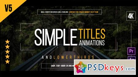 Gold Simple Titles V5.3 (Update 12 May 18) After Effects Template 14507047
