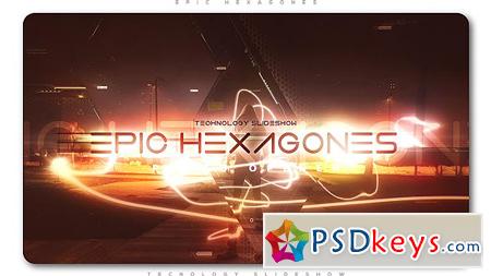 Epic Hexagones Technology Slideshow After Effects Template 21147246
