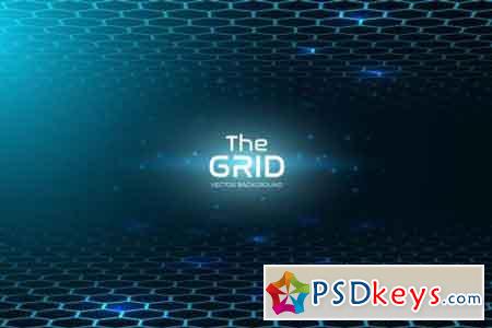 Abstract Grid Vector Background