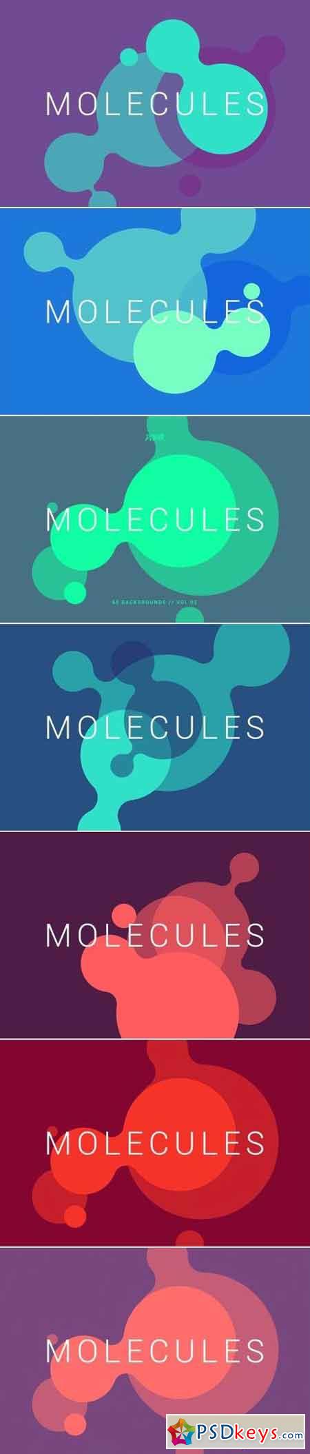 Molecules Flat Backgrounds Vol. 02